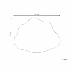 Kids Rug Cloud Print 90 x 120 cm Blue CUMULUS