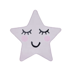 Kids Rug Star Print 120 x 120 cm Pink SIRIUS