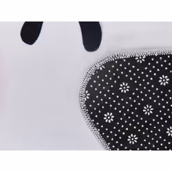 Kids Rug Star Print 120 x 120 cm White SIRIUS