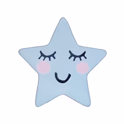 Kids Rug Star Print 120 x 120 cm Blue SIRIUS