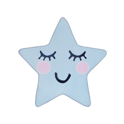 Kids Rug Star Print 120 x 120 cm Blue SIRIUS