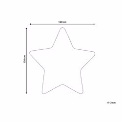 Kids Rug Star Print 120 x 120 cm Blue SIRIUS