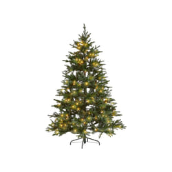 Christmas Tree Pre-Lit 180 cm Green FIDDLE