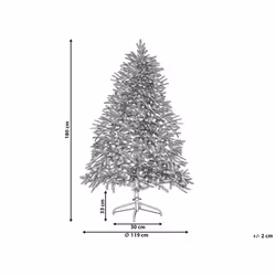 Christmas Tree Pre-Lit 180 cm Green FIDDLE