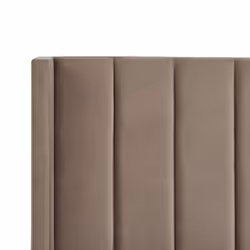 Bed Velvet VILLETTE 140 x 200 cm (EU Double) Taupe