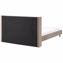 Bed Velvet VILLETTE 180 x 200 cm (EU Super King) Taupe - Additional view 5