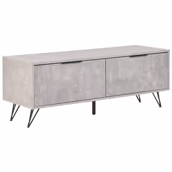 TV Stand HALSTON Grey Concrete Effect
