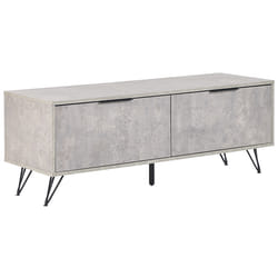 TV Stand HALSTON Grey Concrete Effect