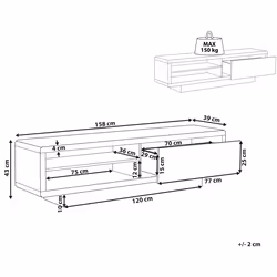 TV Stand ANTONIC White