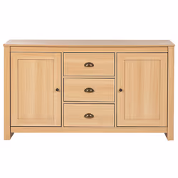 2 Door Sideboard LANSIN Light Brown - Additional view 4
