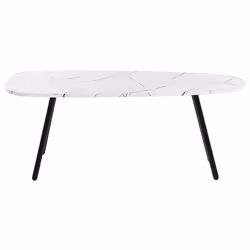 Coffee Table BIDDLE White Marble