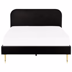 Bed Velvet FLAYAT 140 x 200 cm (EU Double) Black - Additional view 11