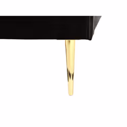 Velvet EU Super King Size Bed Black FLAYAT - Additional view 8