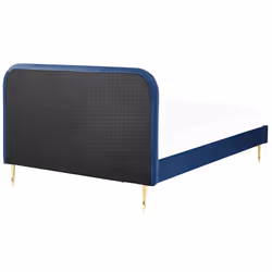Bed Velvet FLAYAT 180 x 200 cm (EU Super King) Navy Blue - Additional view 5