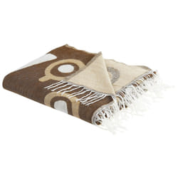 Blanket 130 x 170 cm Brown SIDDHA