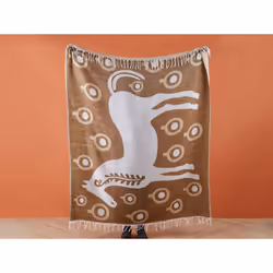 Blanket 130 x 170 cm Brown SIDDHA