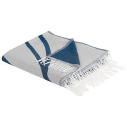 Blanket 130 x 170 cm Blue and White HAPREK