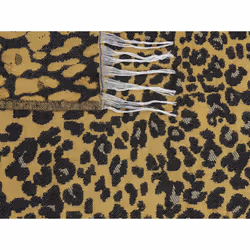 Blanket Leopard Pattern 130 x 170 cm Brown and Black JAMUNE