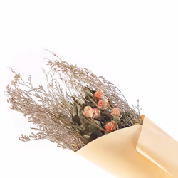 Dried Flower Bouquet 65 cm Orange and Green AZUEL