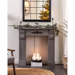 Fireplace Mantel MANDRE Grey
