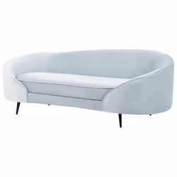Sofa SAVAR Velvet Light Blue 3 Seater