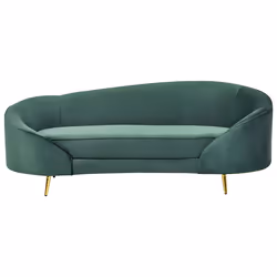 Sofa SAVAR Velvet Emerald Green 3 Seater