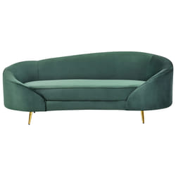 Sofa SAVAR Velvet Emerald Green 3 Seater