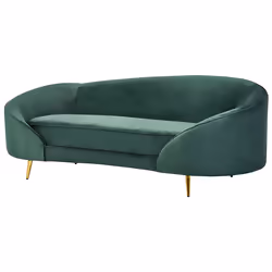Sofa SAVAR Velvet Emerald Green 3 Seater
