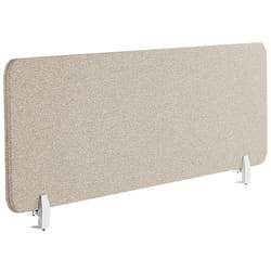 Desk Screen 130 x 40 cm Beige WALLY