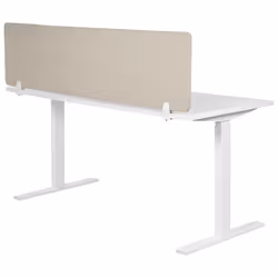 Desk Screen 130 x 40 cm Beige WALLY