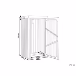 Garden Shed UMBRIA Metal 98 cm 77 cm Black