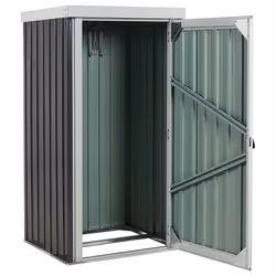 Garden Shed UMBRIA Metal 98 cm 77 cm Black