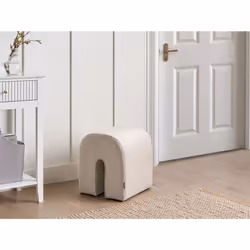 Pouffe MODOC Velvet Beige 35 cm 42 cm 42 cm