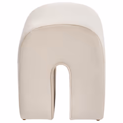 Pouffe MODOC Velvet Beige 35 cm 42 cm 42 cm