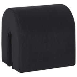 Velvet Curved Pouffe Black MODOC