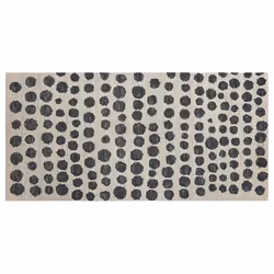 Wool Area Rug  80 x 150 cm Beige and Black HAVRAN