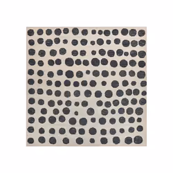 Wool Area Rug 200 x 200 cm Beige and Black HAVRAN