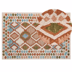 Wool Area Rug 140 x 200 cm Multicolour ERMENEK