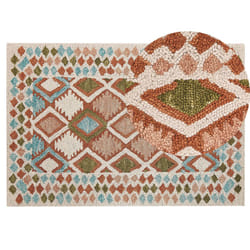 Wool Area Rug 140 x 200 cm Multicolour ERMENEK