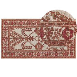 Wool Area Rug 80 x 150 cm Orange and Beige ADILCEVAZ