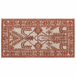 Wool Area Rug 80 x 150 cm Orange and Beige ADILCEVAZ