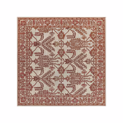 Wool Area Rug 200 x 200 cm Orange and Beige ADILCEVAZ