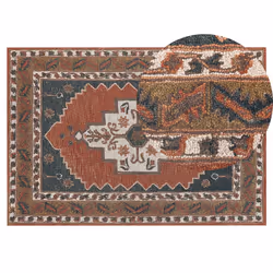 Wool Area Rug 140 x 200 cm Multicolour GELINKAYA