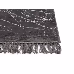 Viscose Area Rug 80 x 150 cm Dark Grey HANLI