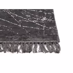 Viscose Area Rug 160 x 230 cm Dark Grey HANLI