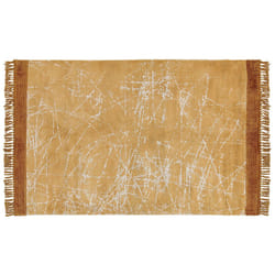 Viscose Area Rug 140 x 200 cm Orange HANLI