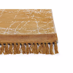 Viscose Area Rug 160 x 230 cm Orange HANLI