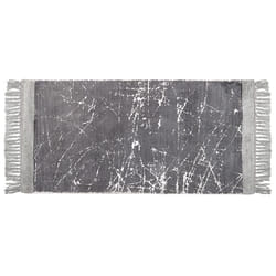 Viscose Area Rug 80 x 150 cm Grey HANLI