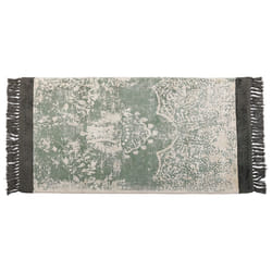 Viscose Area Rug 80 x 150 cm Green and Beige AKARSU