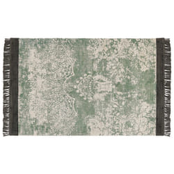 Viscose Area Rug 140 x 200 cm Green and Beige AKARSU